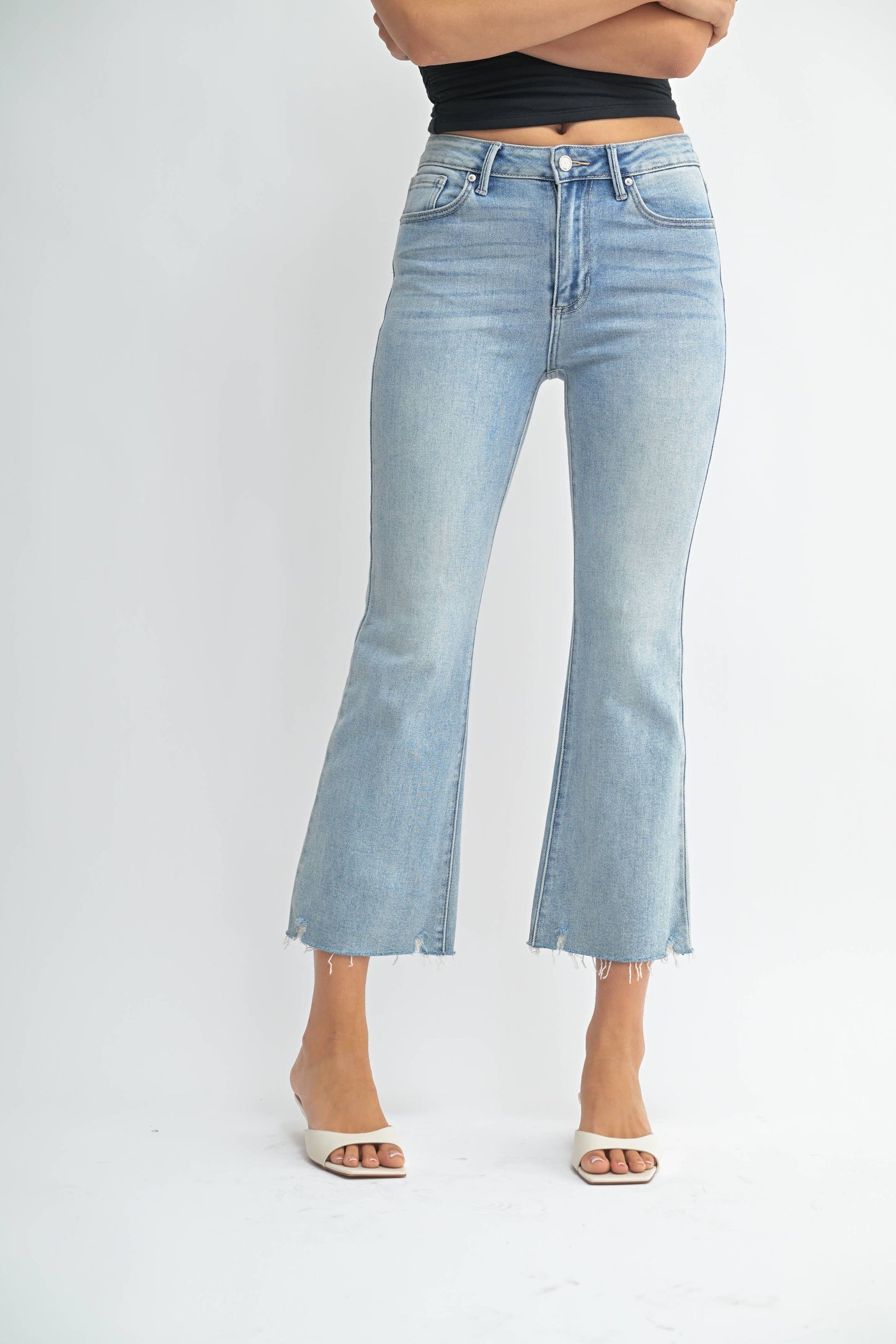 Delilah High Rise Crop Flare