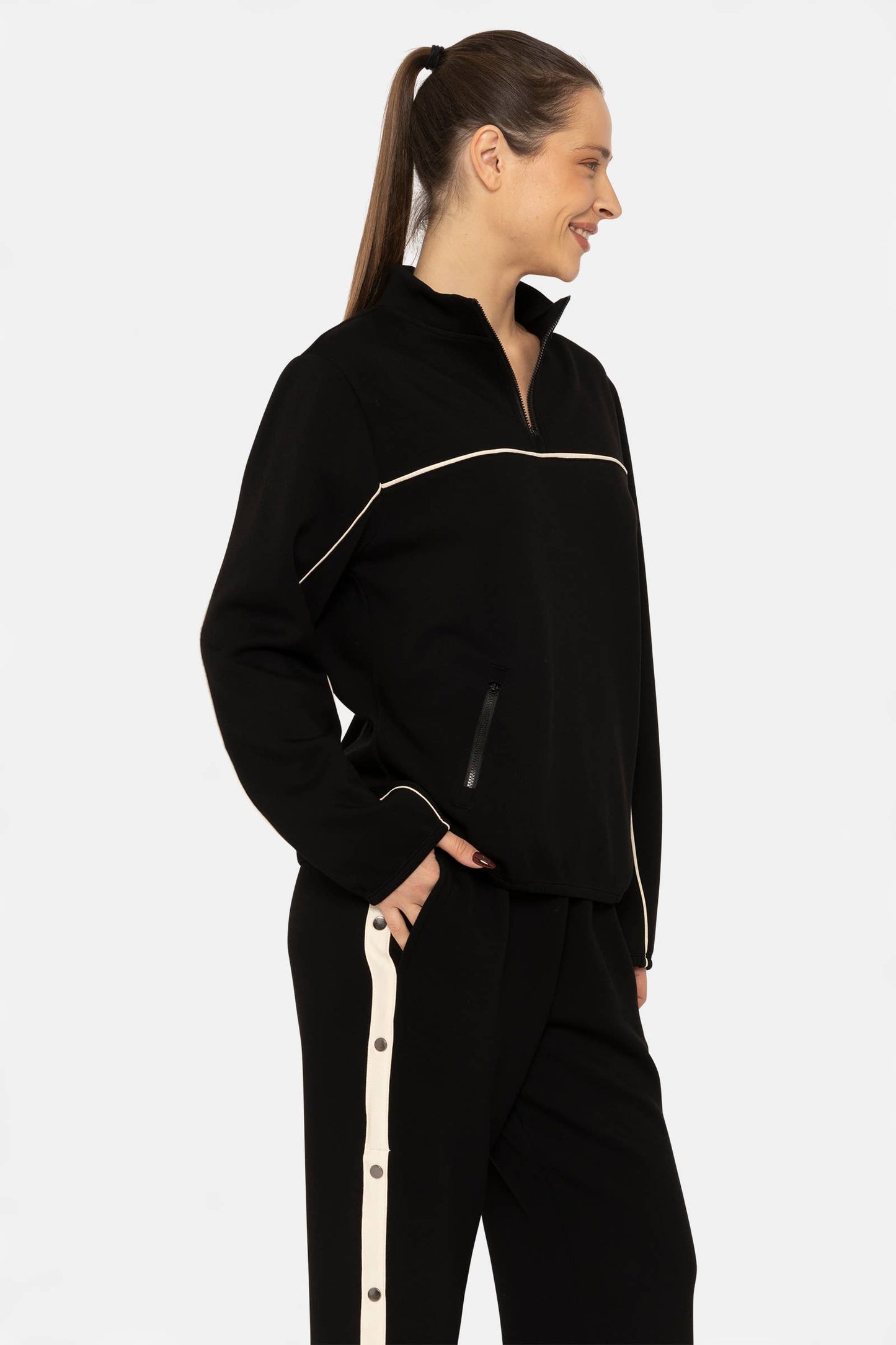 Stripe Scuba Pullover