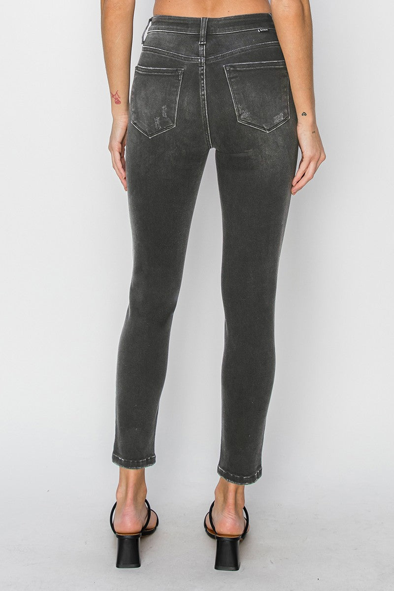 HIGH RISE BASIC ANKLE SKINNY JEANS