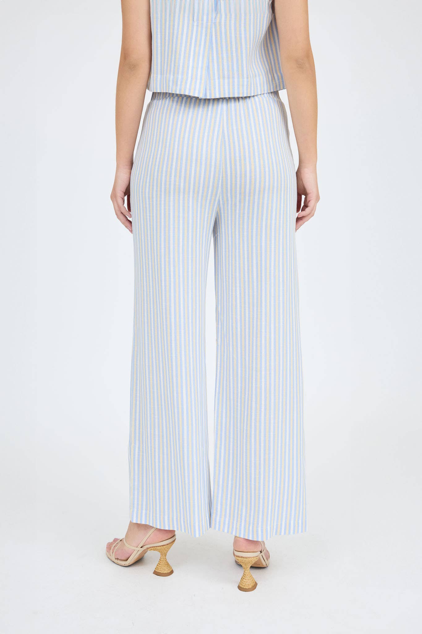 Blue Sleeveless Top Set