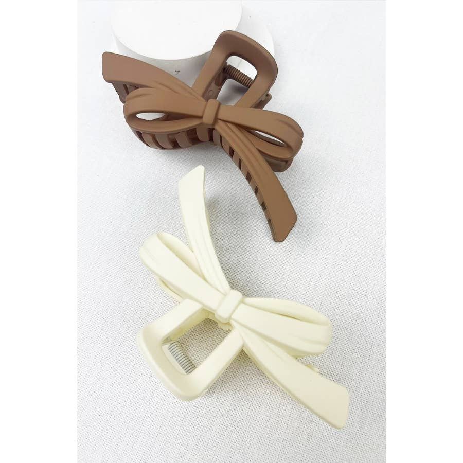Knotted Bow Hair Clips