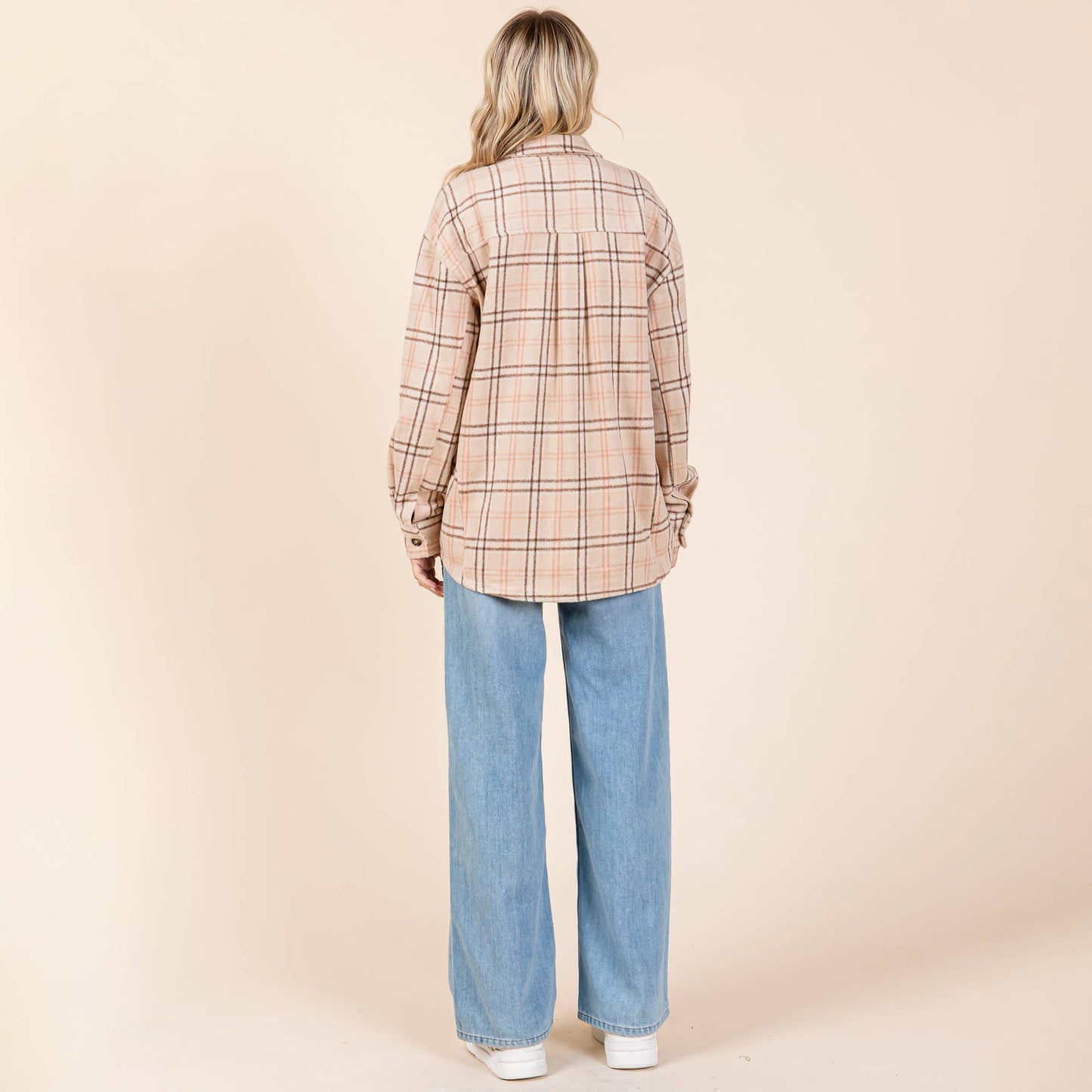 Plaid Button Up Shacket