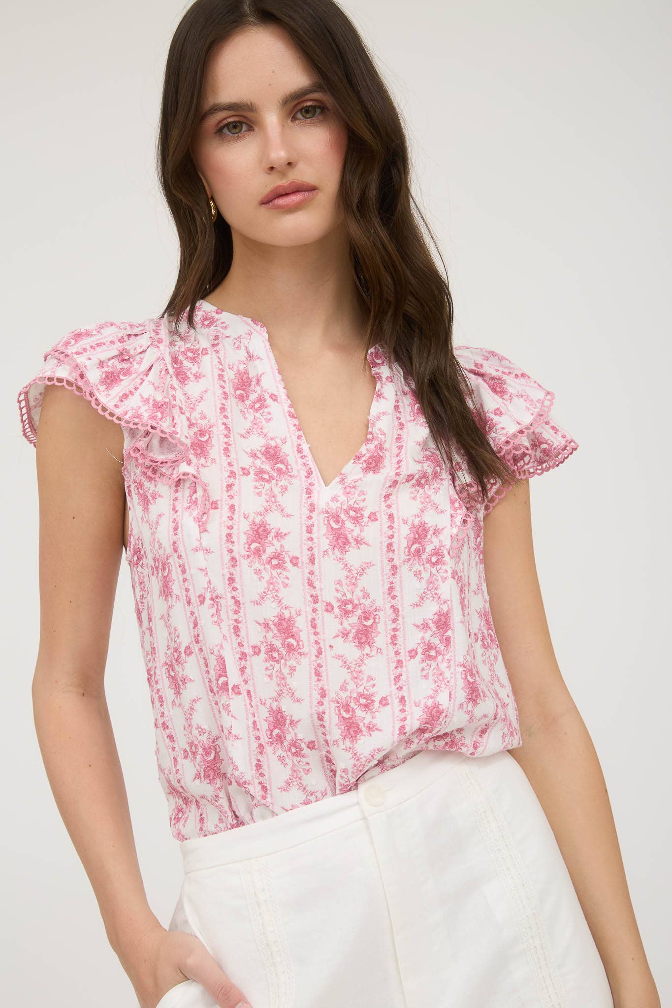 Lovely Pink Floral Top