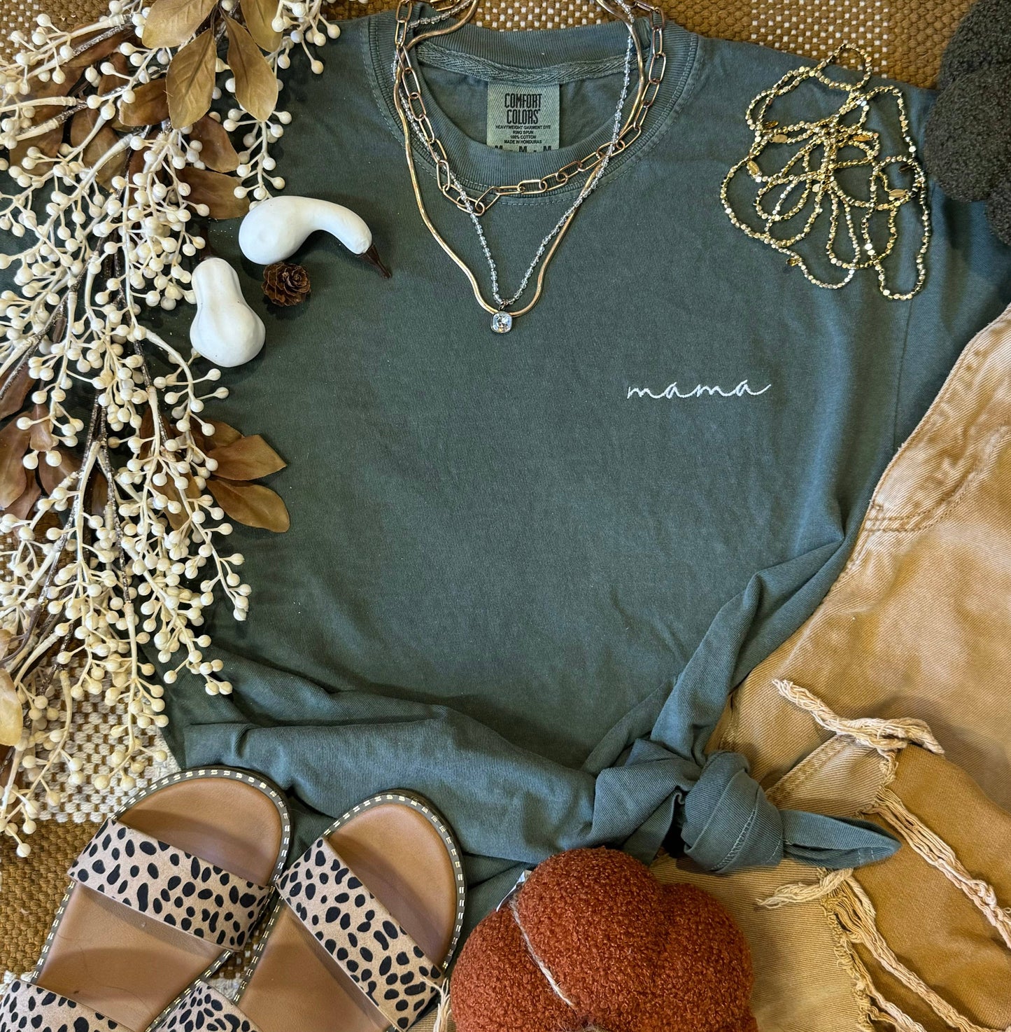 Dainty Mama Embroidered Tshirt