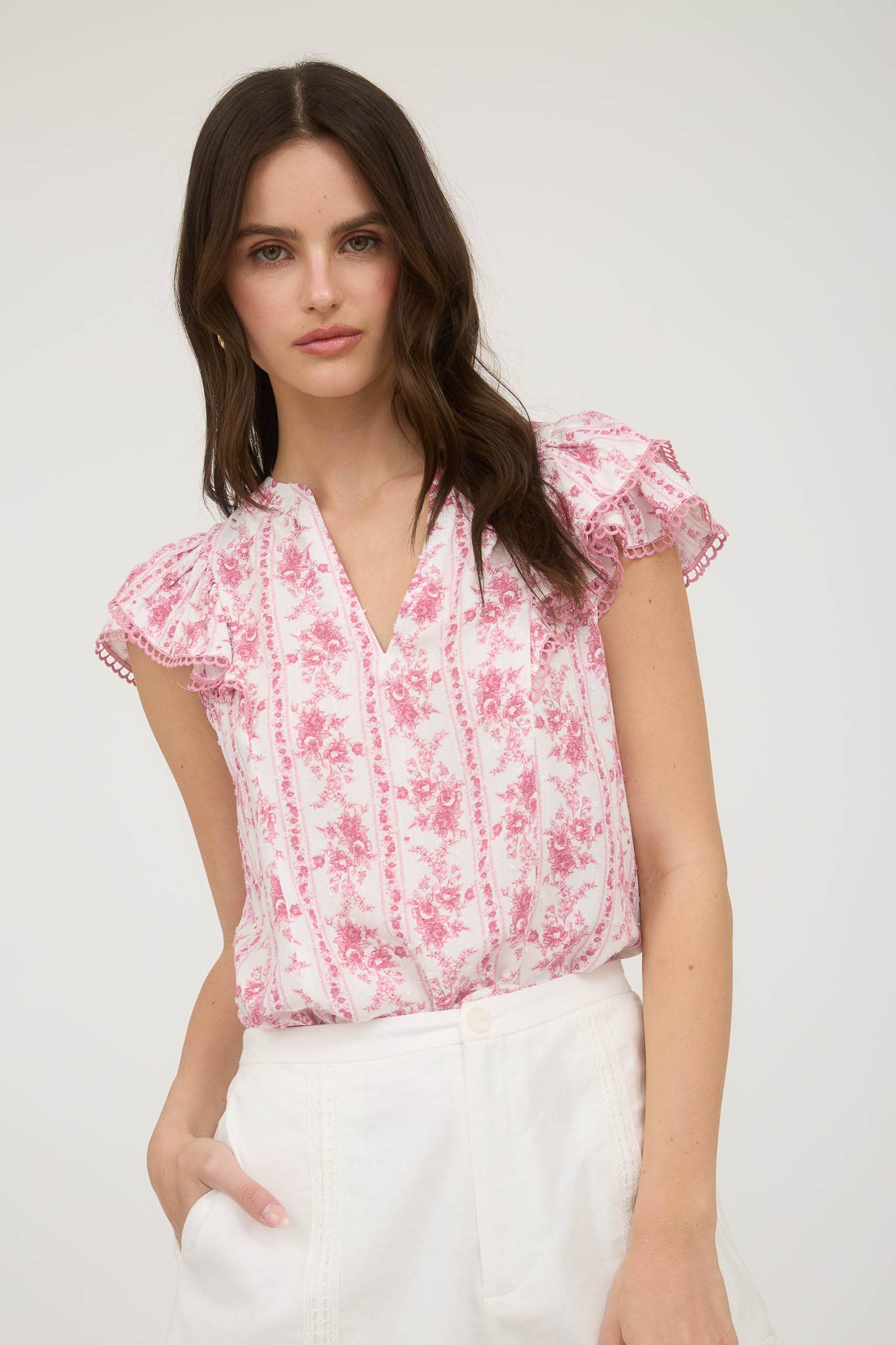 Lovely Pink Floral Top