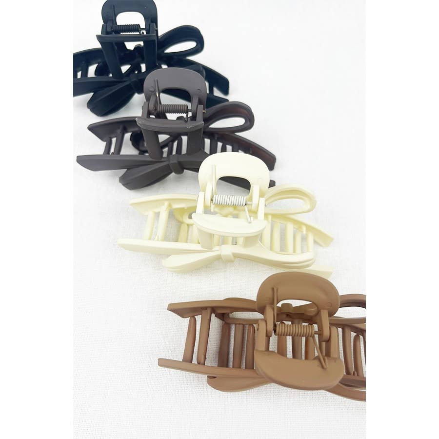 Knotted Bow Hair Clips
