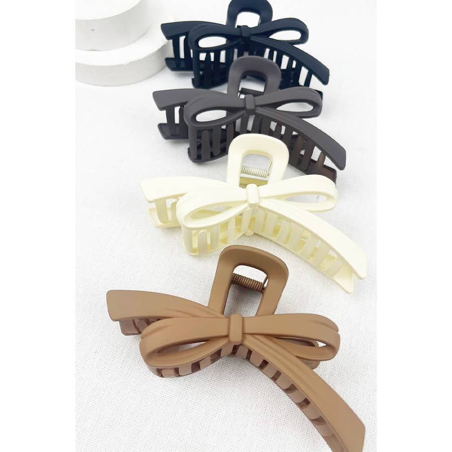 Knotted Bow Hair Clips