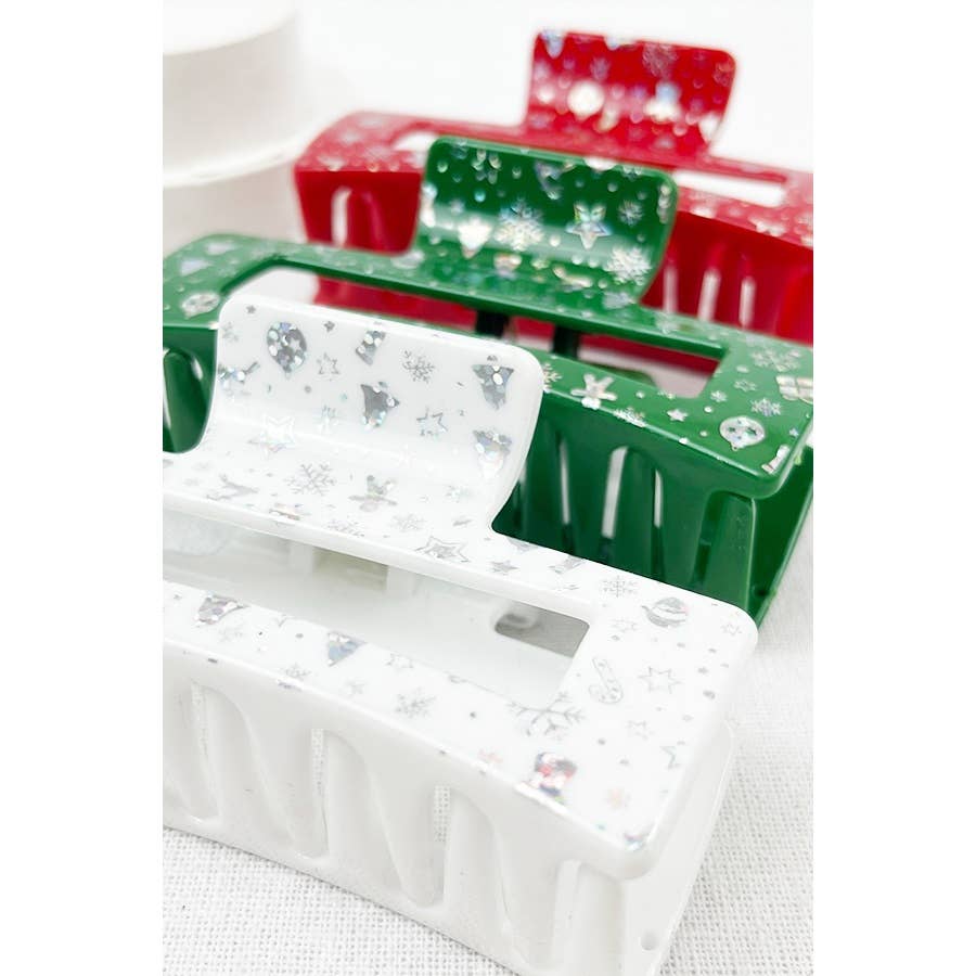 Christmas Jaw Hair Clip