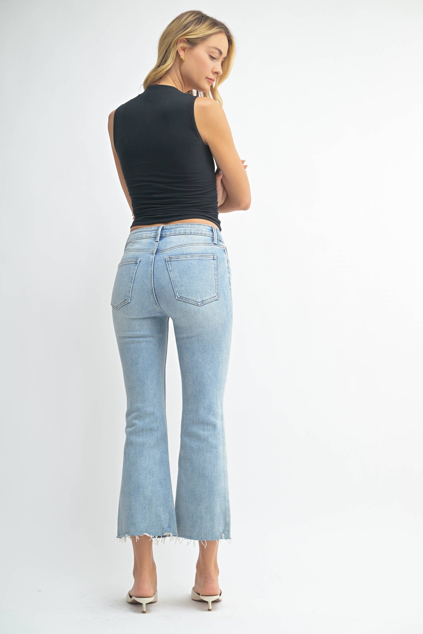 Delilah High Rise Crop Flare