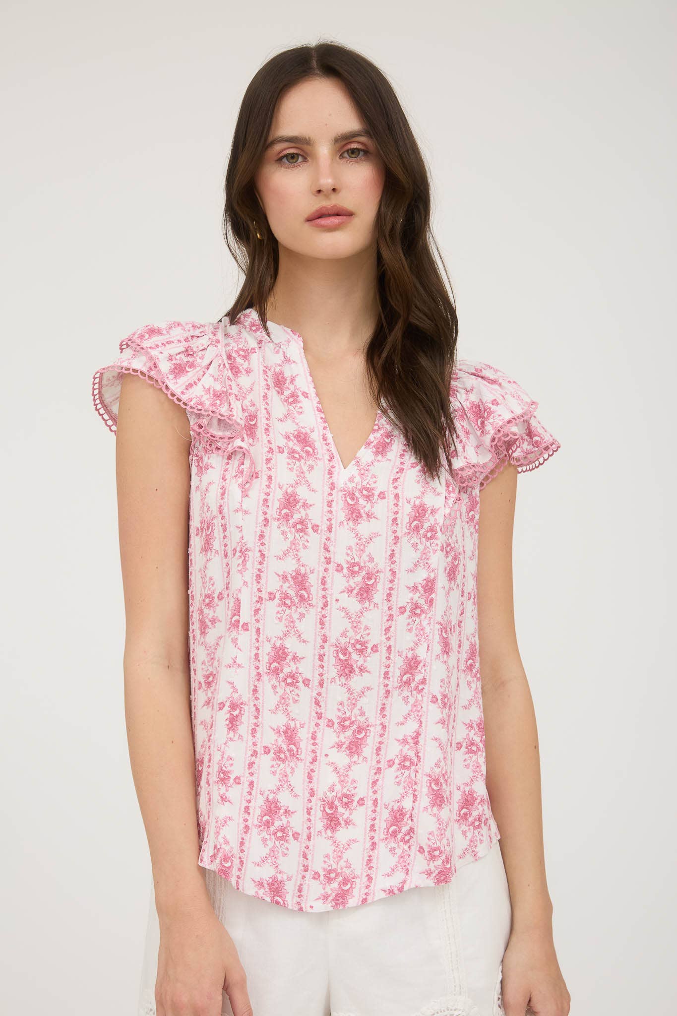 Lovely Pink Floral Top