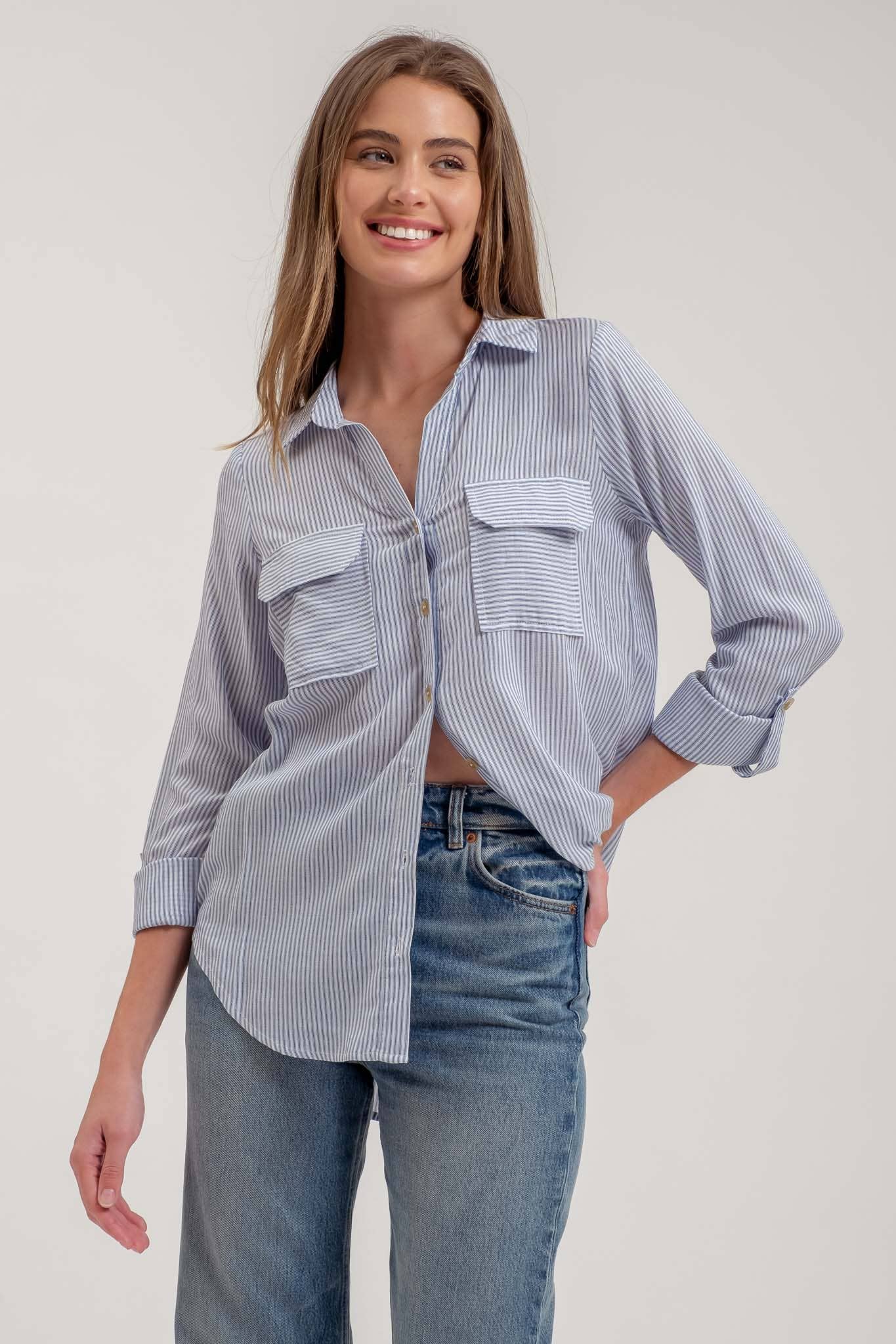 STRIPED BUTTON DOWN