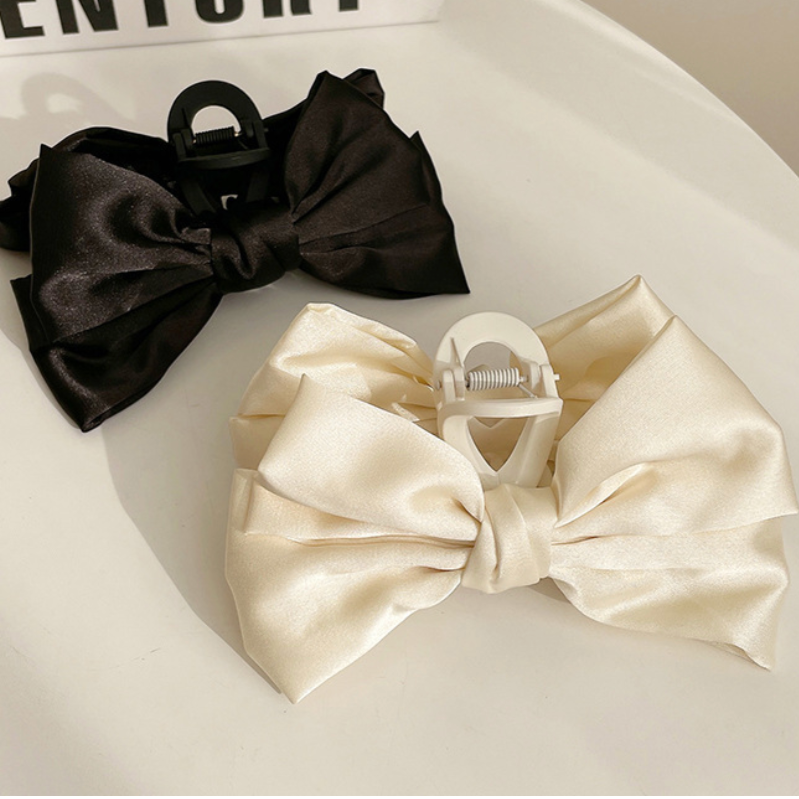 Satin Bow Clip
