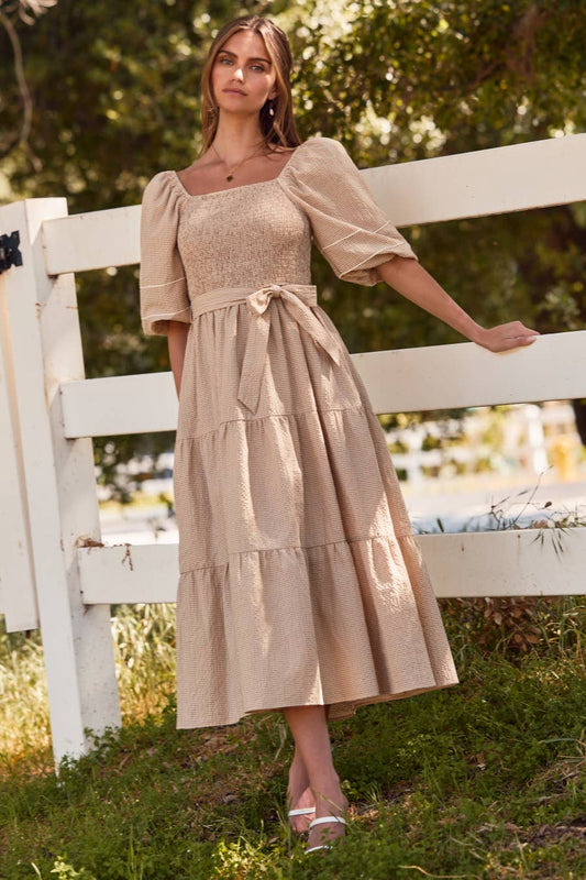 Giving Thanks Smocked Dress
