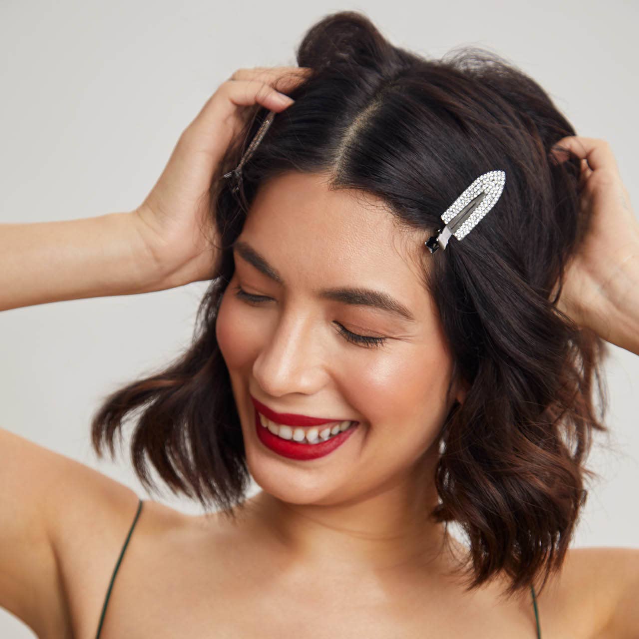 Rhinestone Creaseless Clips Set