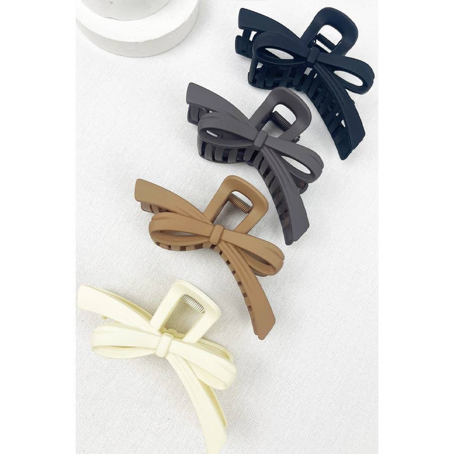 Knotted Bow Hair Clips