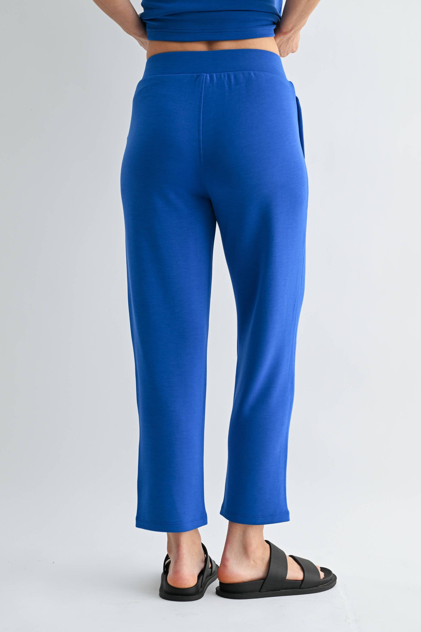 Blue Laguna Soft Cropped Pants