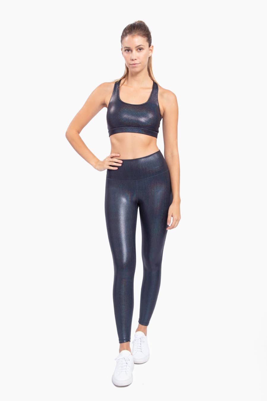 Foil High-Waisted Leggings