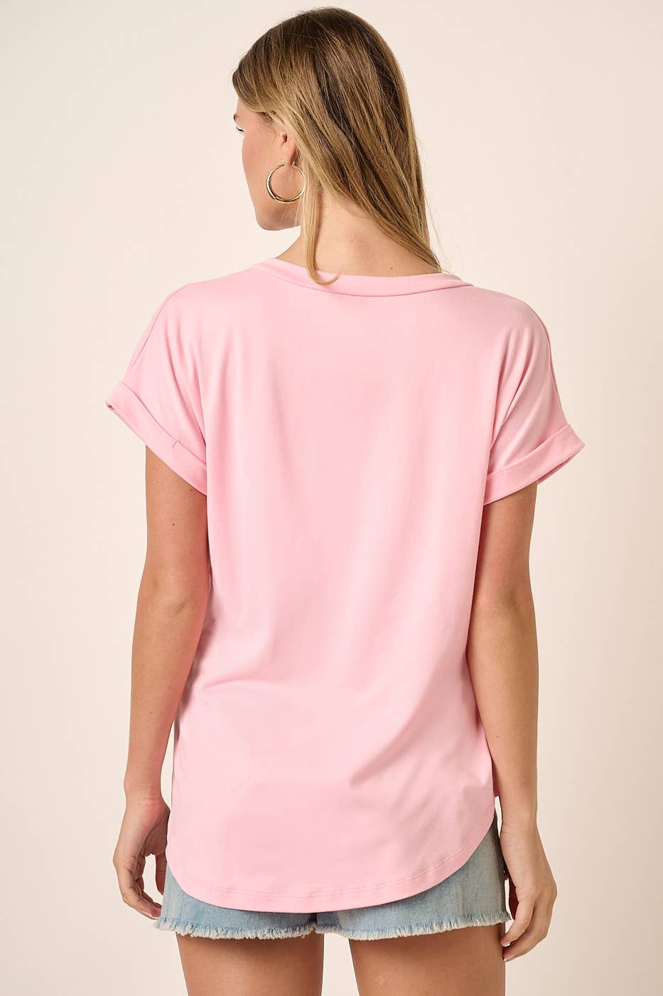 BABY PINK DOLMAN KNIT TOP