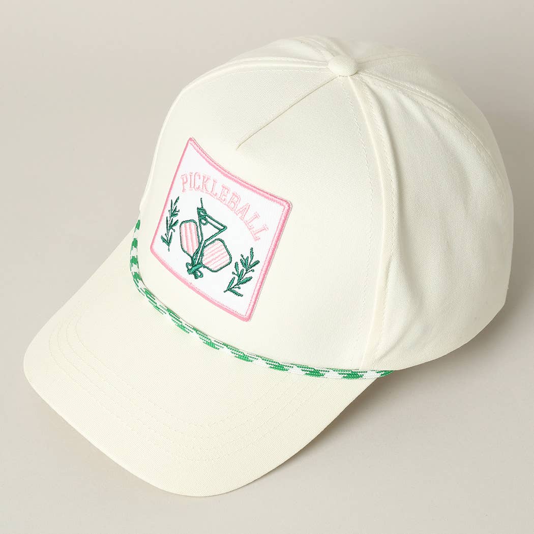 Pickleball Embroidery Patch Trucker Hat