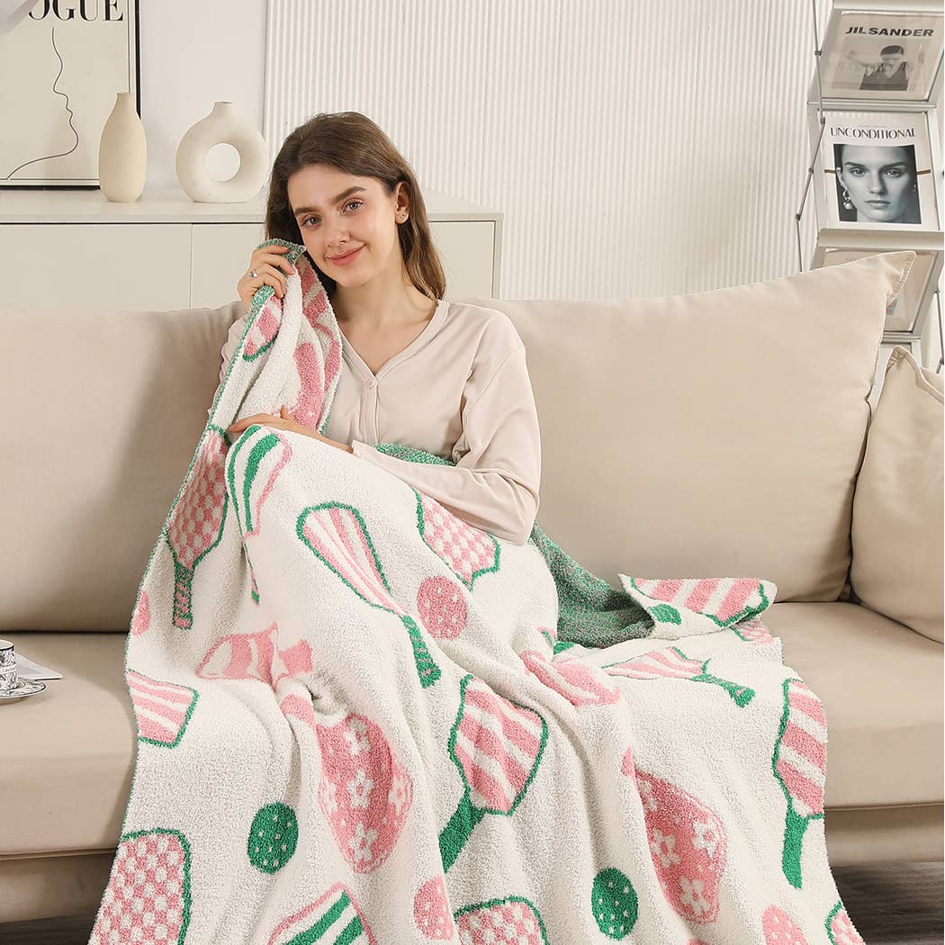PicklebalL Cozy Soft Throw Blanket