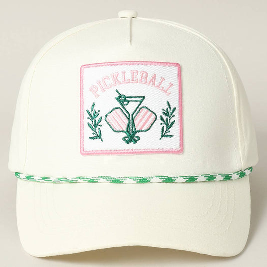 Pickleball Embroidery Patch Trucker Hat