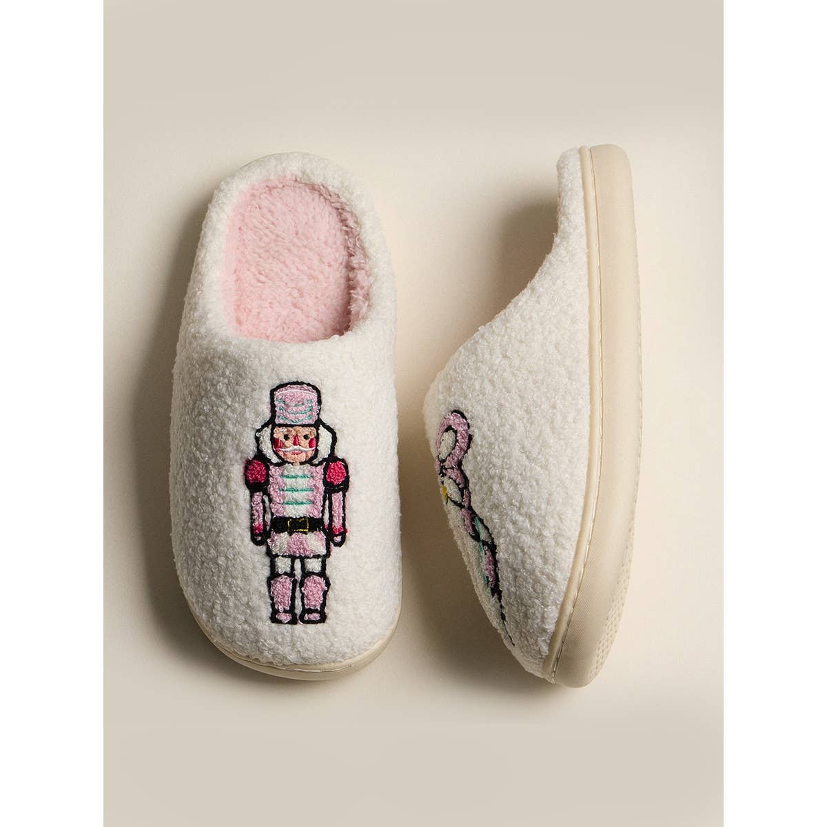 Nutcracker Ornament Cozy Slippers