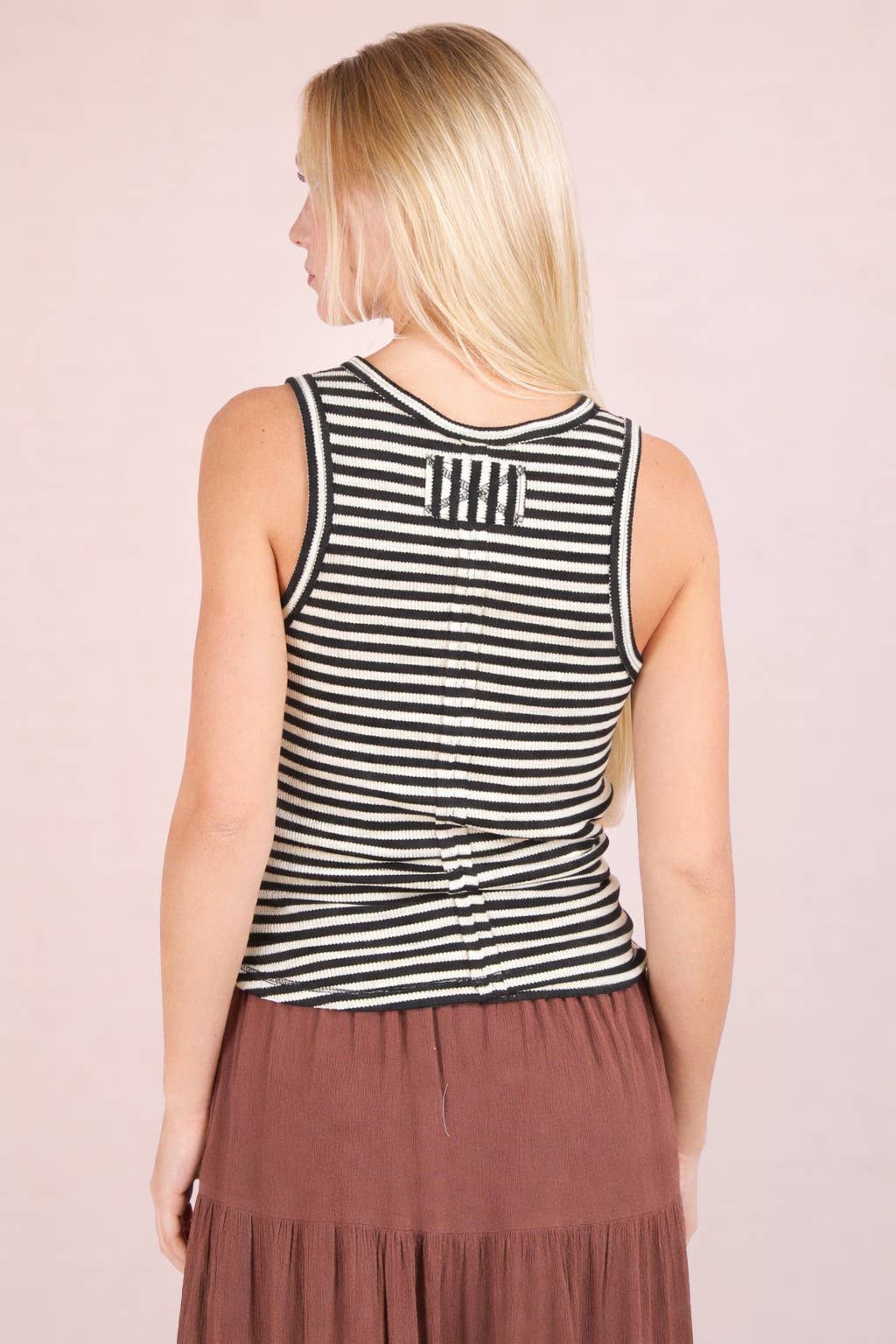 Black Striped Tank