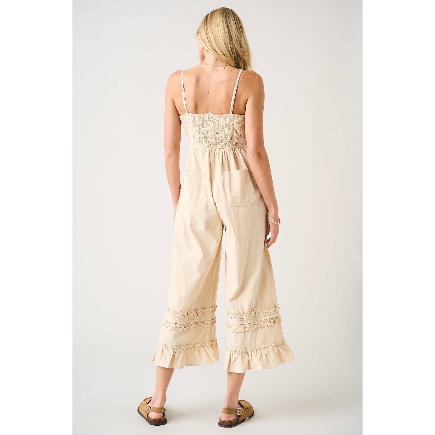 OAT RUFFLE HEM JUMPSUIT