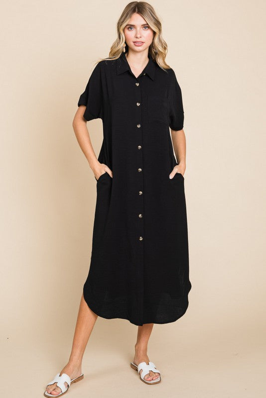 Midi Dress w/Pockets