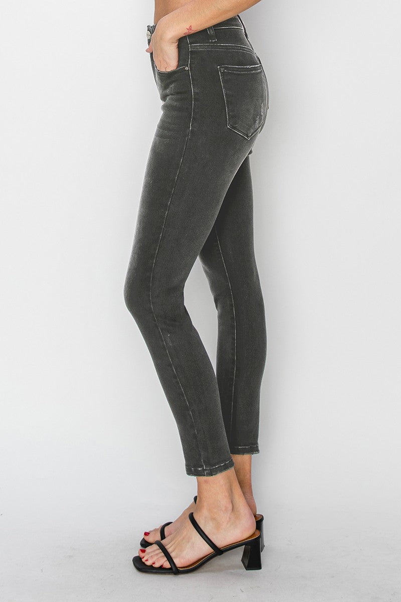 HIGH RISE BASIC ANKLE SKINNY JEANS