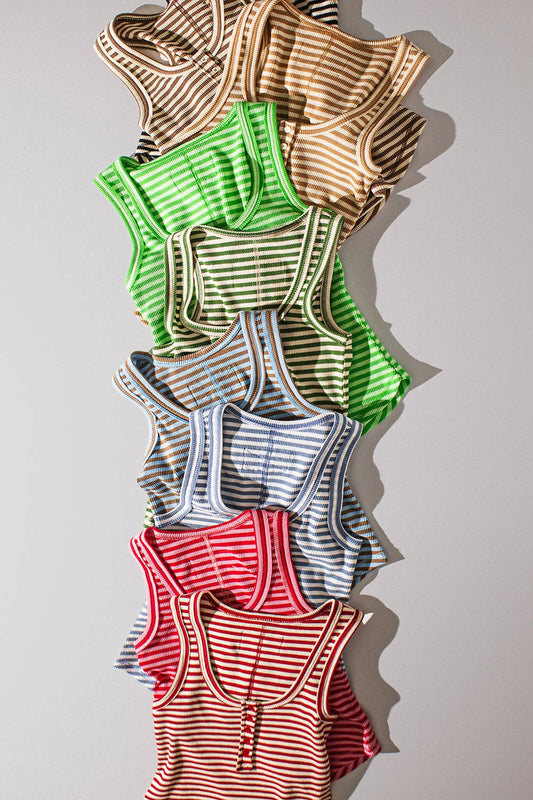 Black Striped Tank
