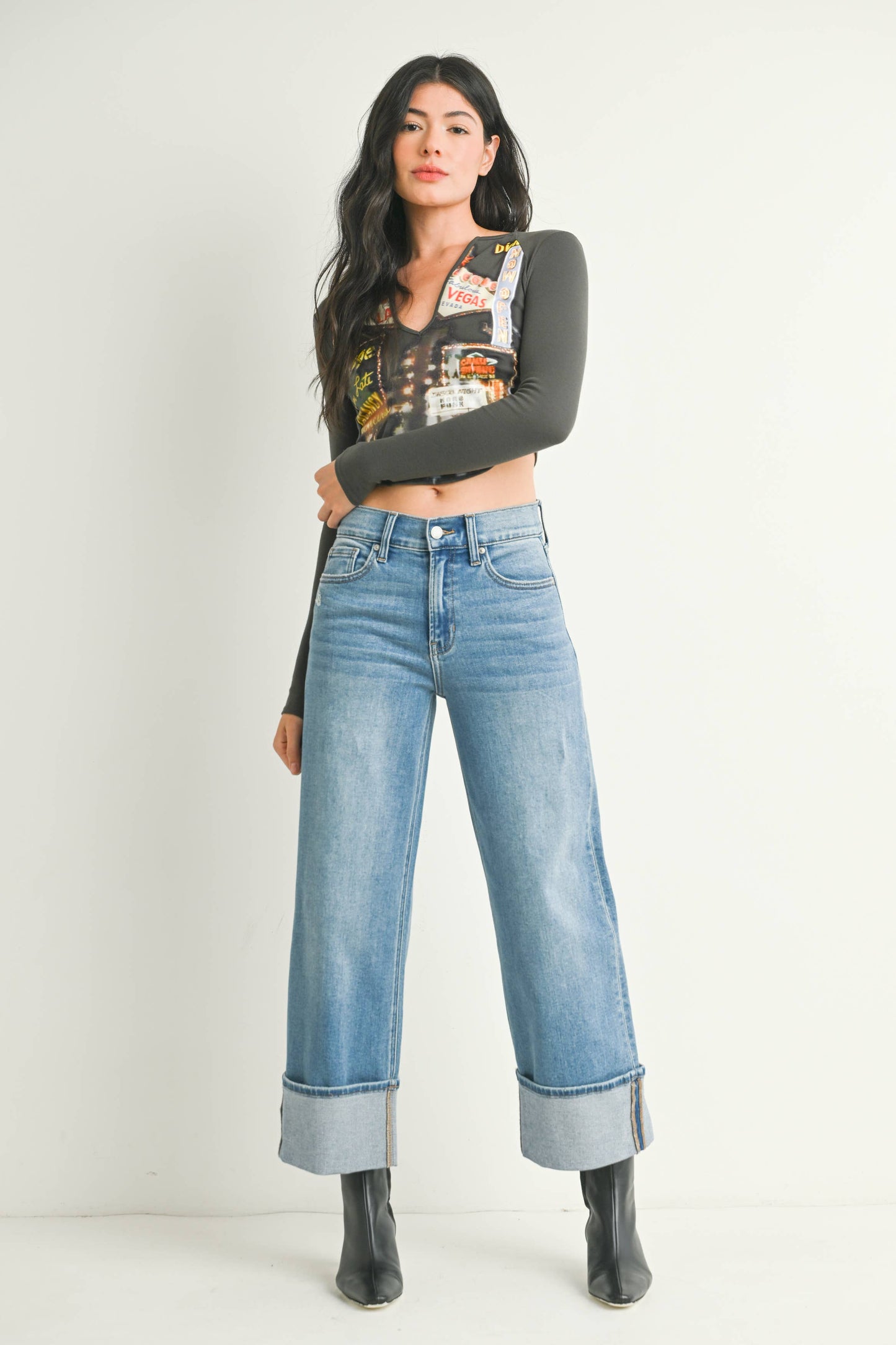 Wide Cuff Jeans