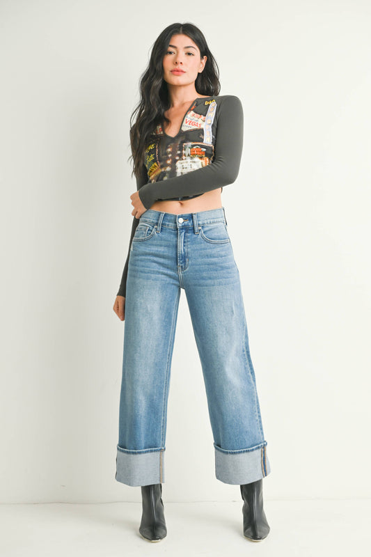 Wide Cuff Jeans