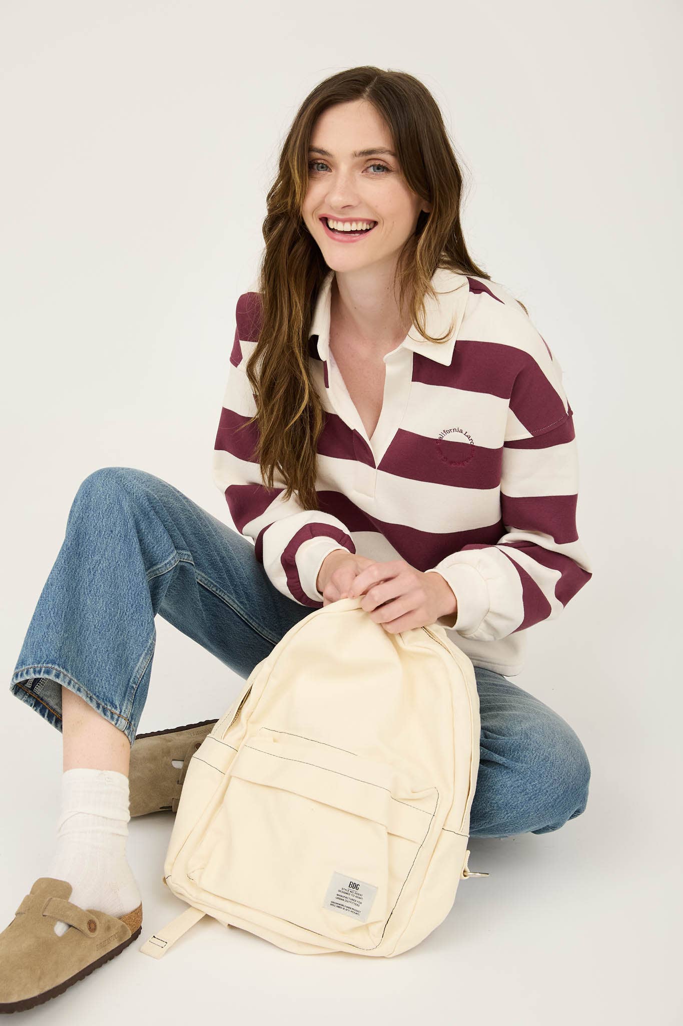 STRIPE POLO TOP