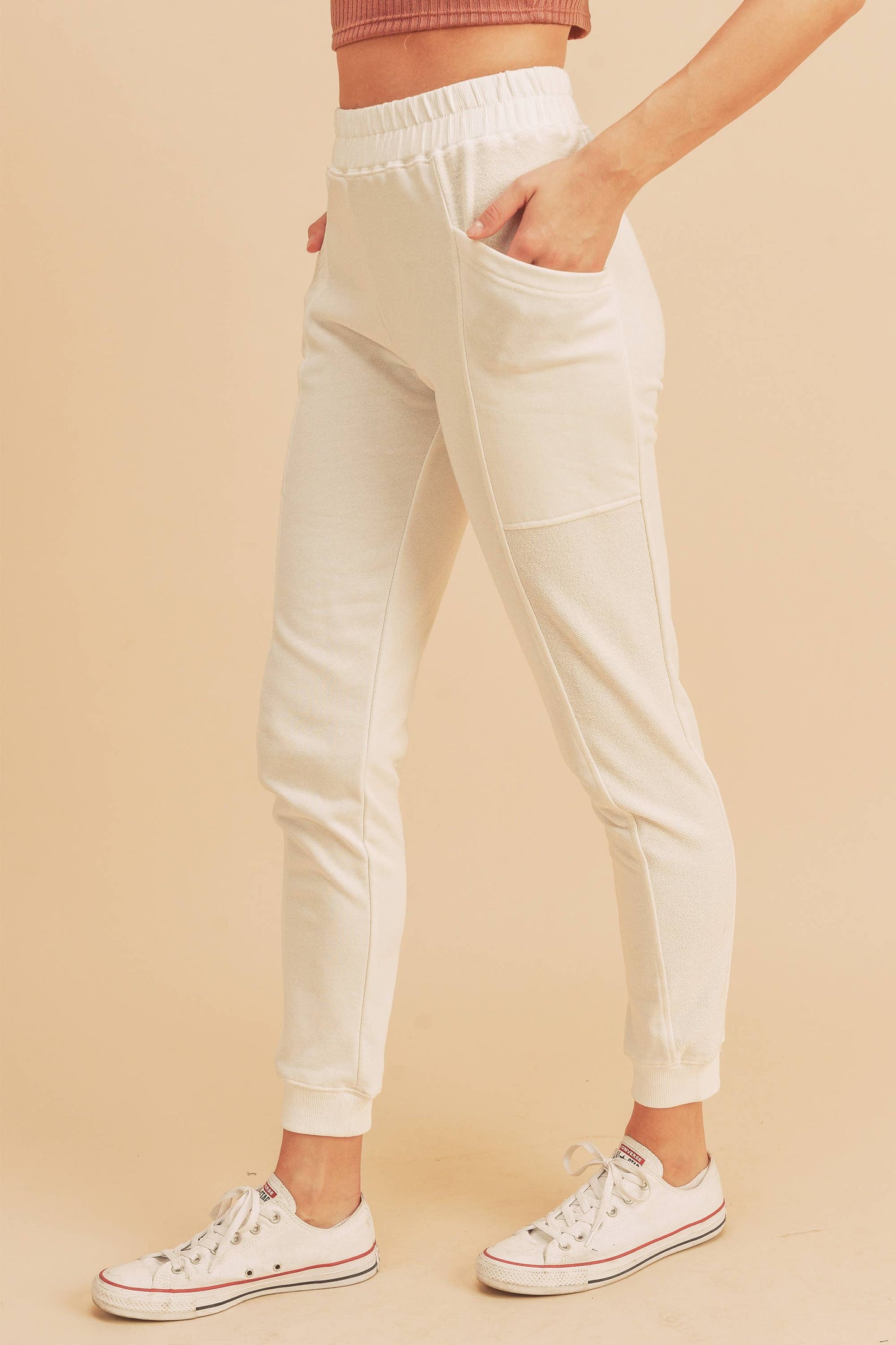 Bree Jogger White