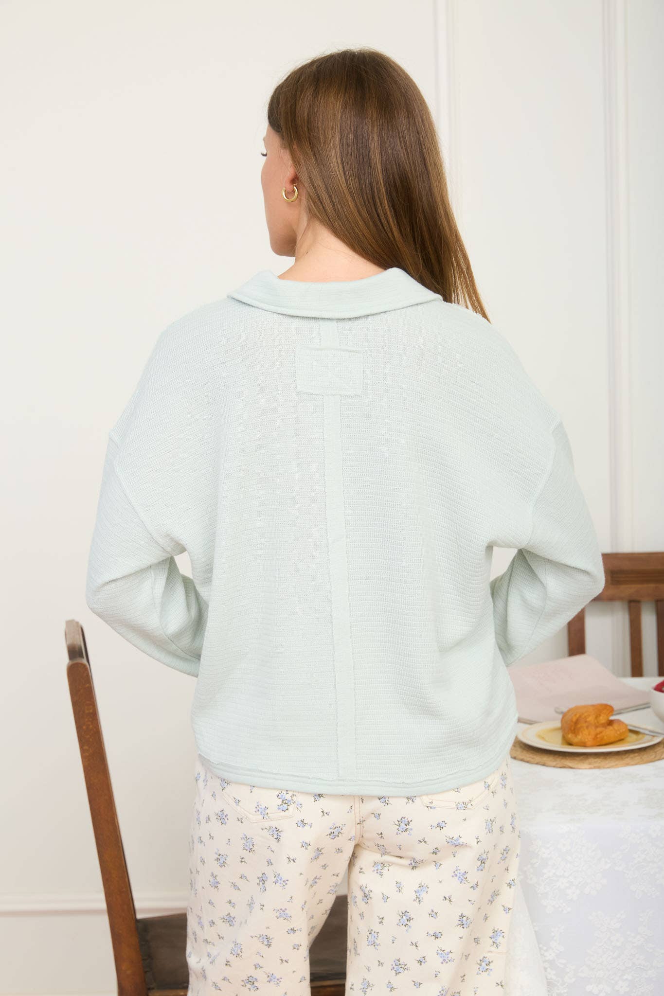 MINT LONG SLEEVE KNIT POLO