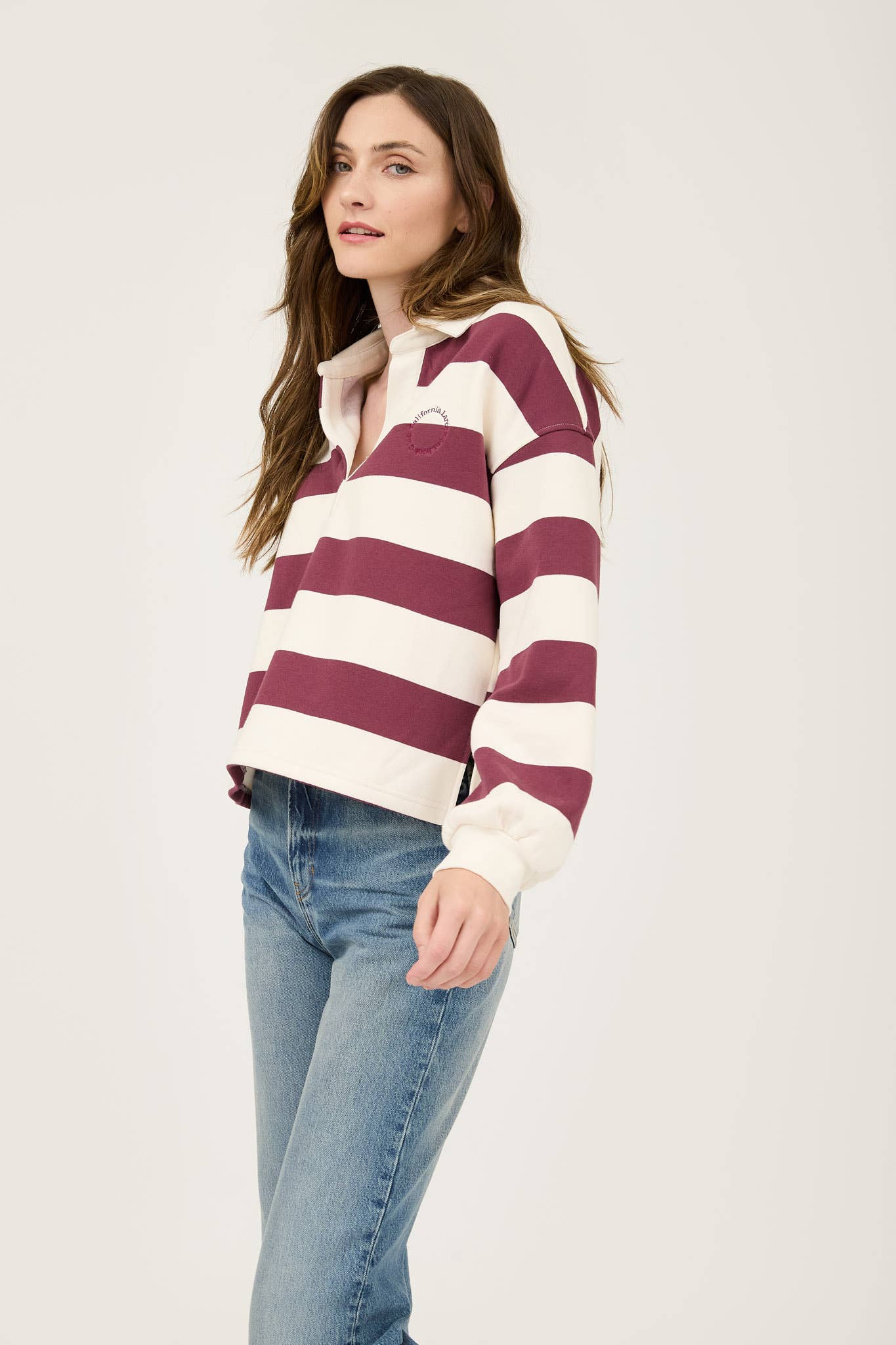 STRIPE POLO TOP
