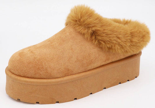 Fur Lining Slipper Mules