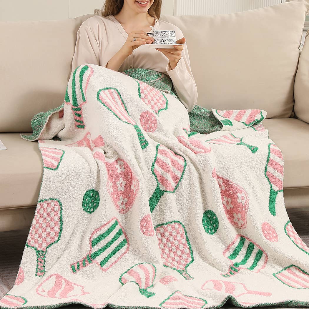 PicklebalL Cozy Soft Throw Blanket