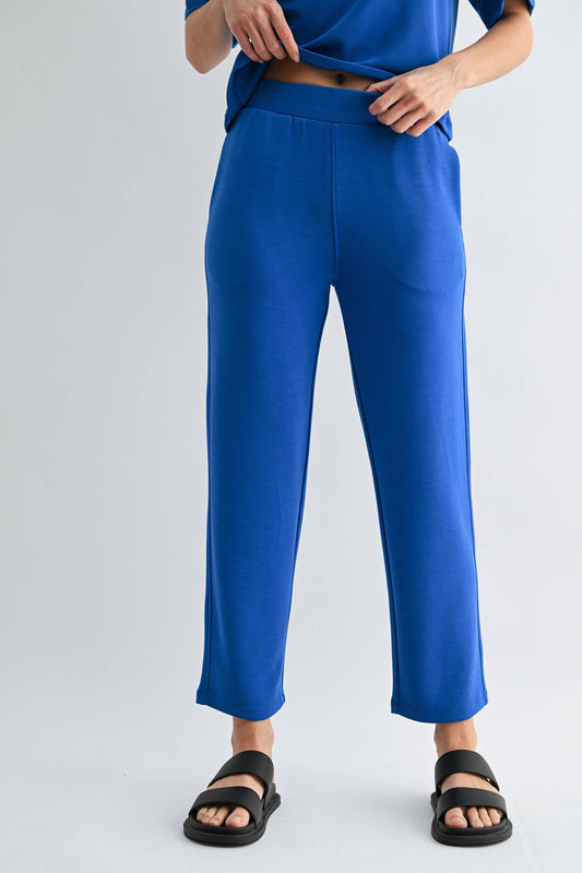 Blue Laguna Soft Cropped Pants