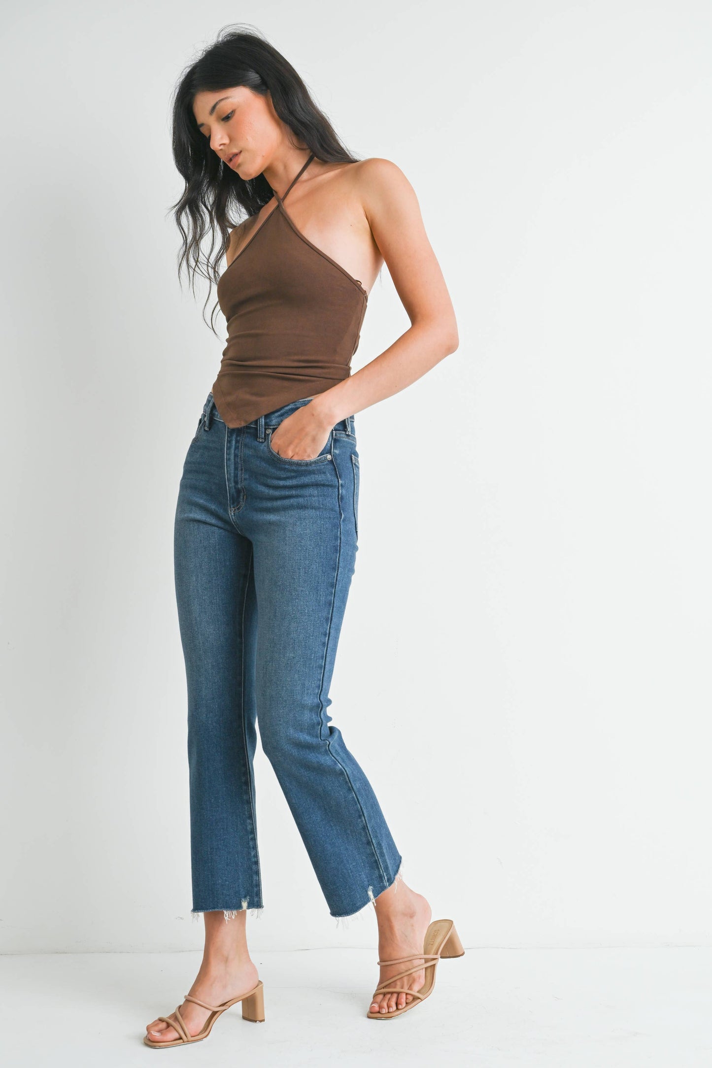 High Rise Crop Flare