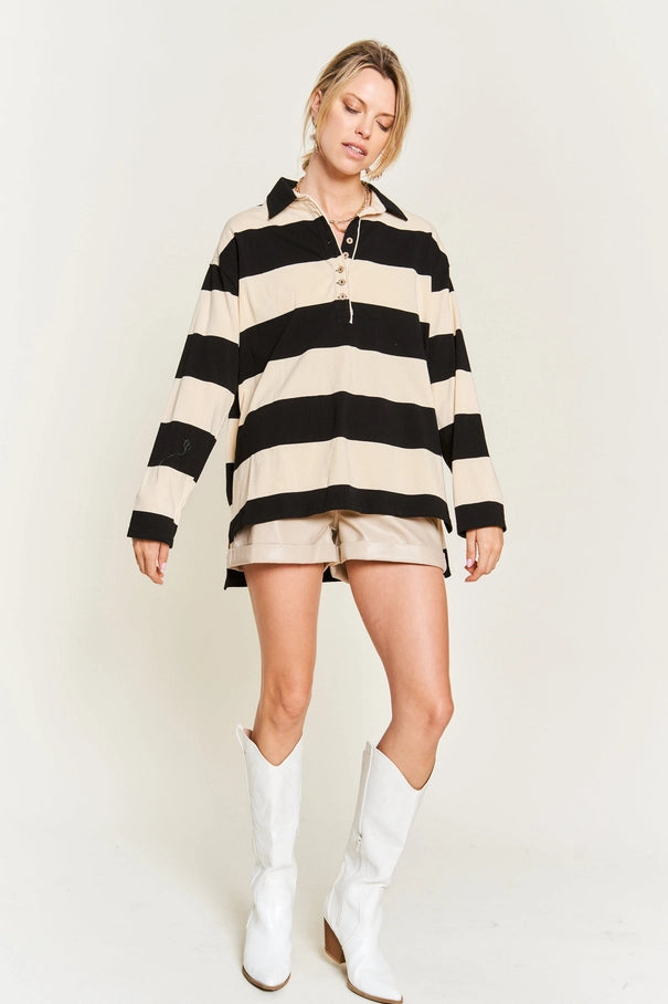 Striped Long Sleeve Top