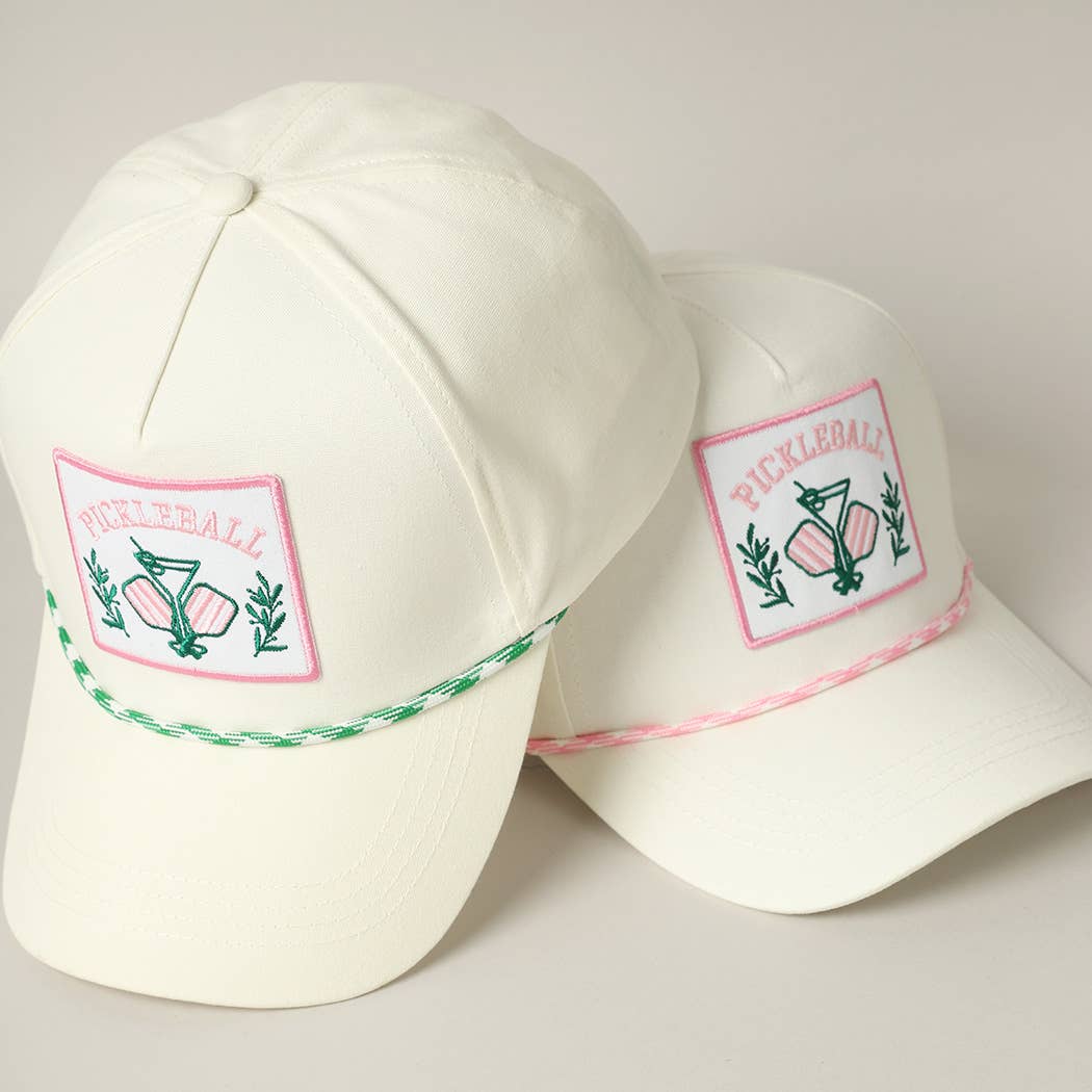 Pickleball Embroidery Patch Trucker Hat