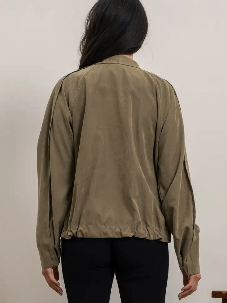 Olive Cargo Jacket