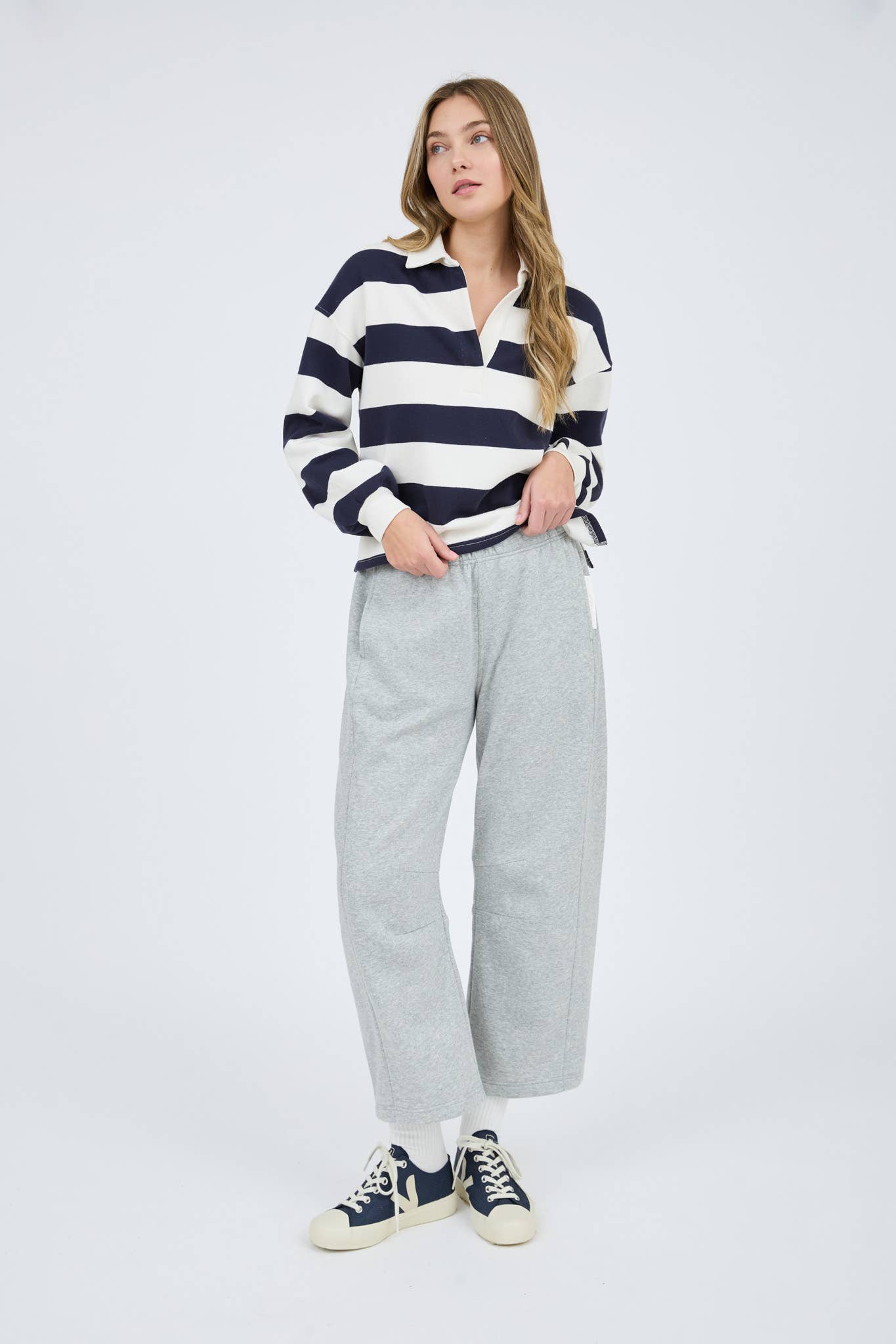 STRIPE POLO TOP