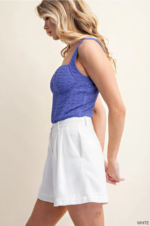 Soft Linen Effect Shorts