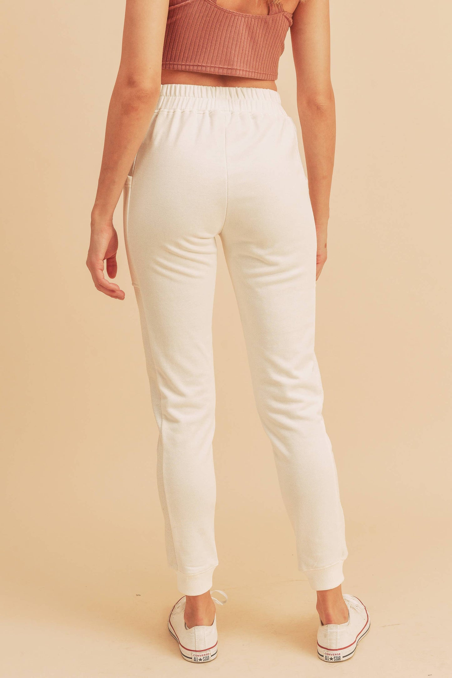 Bree Jogger White