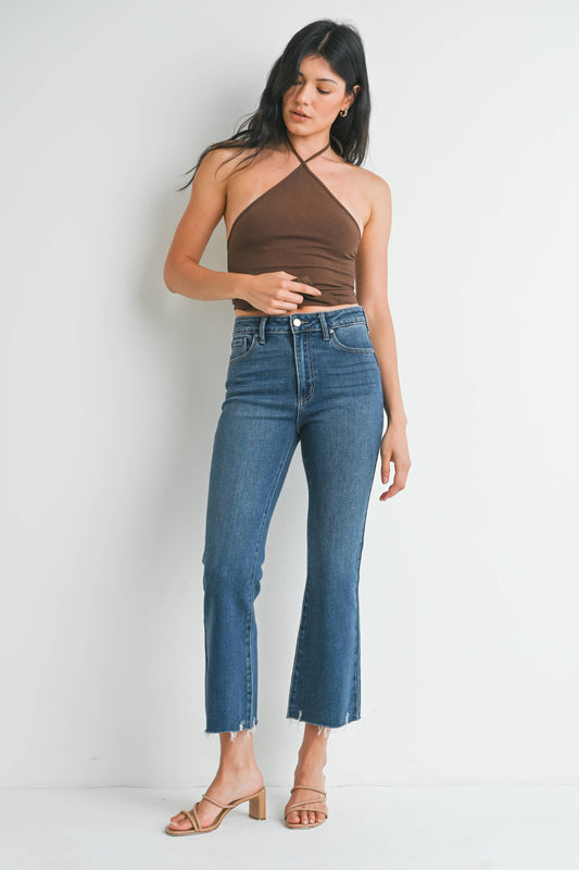 High Rise Crop Flare
