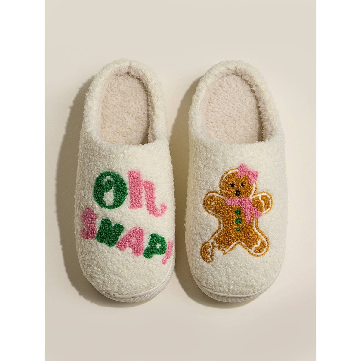 Oh Snap Gingerbread Cozy Slipper