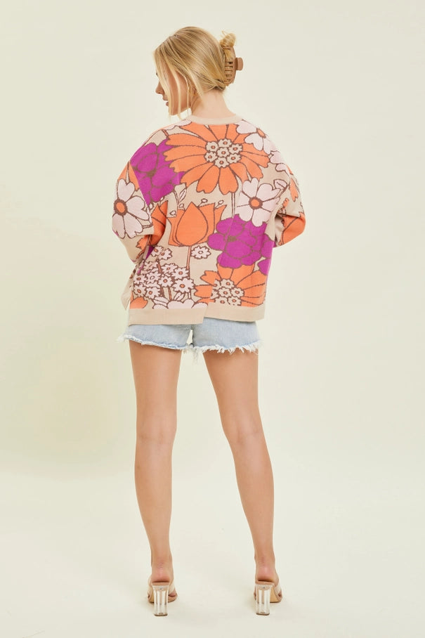 In The Clouds Floral Sweater